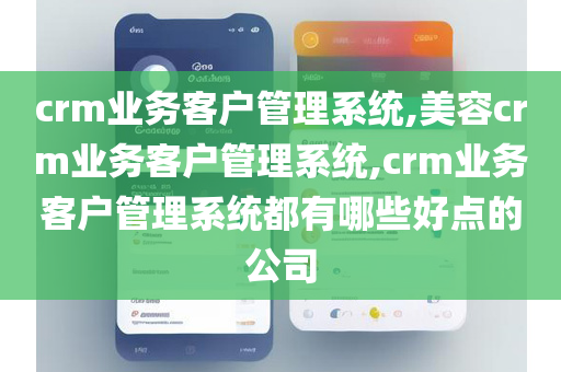 crm业务客户管理系统,美容crm业务客户管理系统,crm业务客户管理系统都有哪些好点的公司